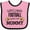 Pink and Black, variant on Inktastic Watching Football with My Mommy Boys or Girls Baby Bib
