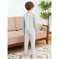 thumbnail image 4 of Miutii Special Needs Adaptive Clothing For Kids Boys Anti-strip Zip Back Jumpsuit Long Sleeve Autism Romper Bodysuit Grey 16, 4 of 7