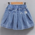 thumbnail image 2 of UAYOTSE Girls Casual Bermuda Shorts Kids Knee Length High Waisted Summer School Uniform Shorts Comfy Drawstring Short Pants With Pockets Beach Shorts Lightweight Comfy,Sizes 5-6 Years, 2 of 4