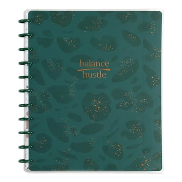 Happy Planner 60 Page Dot Lined Notebook with 3 Dividers, Teacher Notes, Big Sized 8.5” x 11”