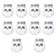 thumbnail image 3 of 10 botellas de jugo con forma de animal, de dibujos animados, especiales para batidos. panda, 3 of 9