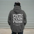 thumbnail image 4 of Christian Hoodies for Men 2025 Faith Over Fear Hoodie Graphic Hoodie with Pockets Hooded Sweatshirt Pullover Tops, 4 of 5