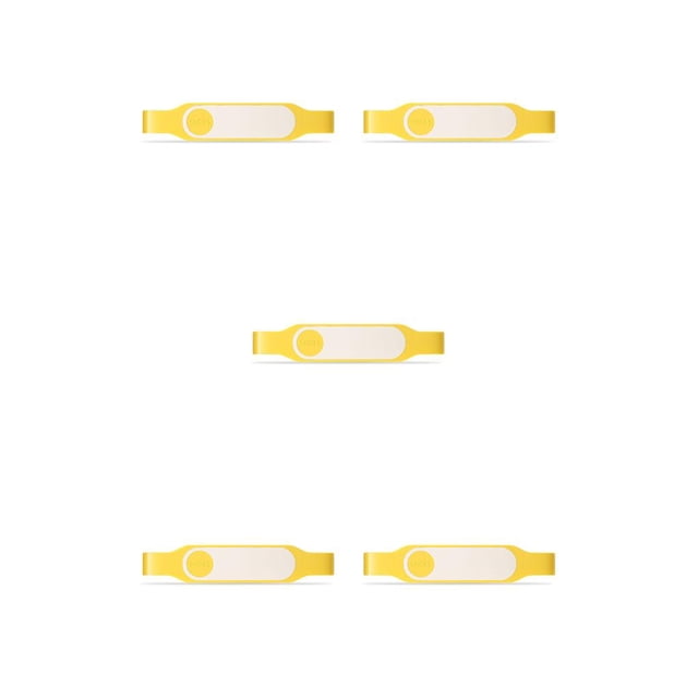 Inteprter Zapatero Montado en la pared Ahorro de espacio Estante de almacenamiento sin perforaciones Pantalla simple para el hogar Accesorios de Amarillo 5piezas