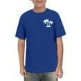 thumbnail image 1 of UACY T-Shirts Graphiques en Coton pour Garçons, Imprimé Palmier, Manches Courtes, Col Ras du Cou, Été, T-Shirts Tendance, Vêtements Décontractés, École, Tenue Quotidienne, 1 of 3