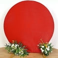 thumbnail image 7 of BalsaCircle 7.5 feet Red Metallic Glittered Spandex Round Backdrop Stand Cover Wedding Party Decorations, 7 of 7