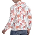 thumbnail image 6 of Sikiie Tropical Corals Seahorse Men's Hoodie, Essentials Hoodie, Sweatshirt, Pullover Hooded Sweatshirt for Men-X-Large, 6 of 7