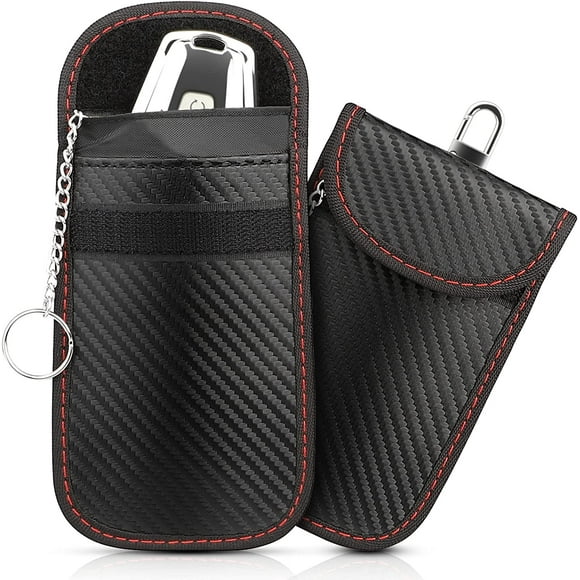 2 Pack Portable Signal Blocking Faraday Pouch Bag, Anti RFID Car