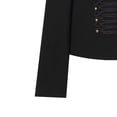 thumbnail image 5 of Outerwear Jackets for Women, YABCSAZ Women's Jacket Slim Fit Button-Decorated Blazer Casual Fashionable Lightweight Solid Color Soft Versatile Daily Outerwear, Black, 5 of 6