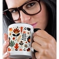 thumbnail image 2 of 3drose, Arizona Saguaro Cactus Mid-century Modern Style, 11oz Two-tone Black Mug, 2 of 6