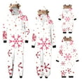 thumbnail image 5 of Odeerbi Matching Family Christmas Pajamas Sets Parent-Child Warm Hooded Jumpsuit Set Xmas Printed Home Wear Loungewear Sleepwear Jammies for Dad, 5 of 7
