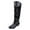 Black, variant on Long Boots for Women Knee High Boots Women Mide Calf Lace Up Combat Boots Round Toe Platform Boot Knee High Combat Shoes with Side Zipper Fashion Riding Boot for Fall 2025 White Size,8