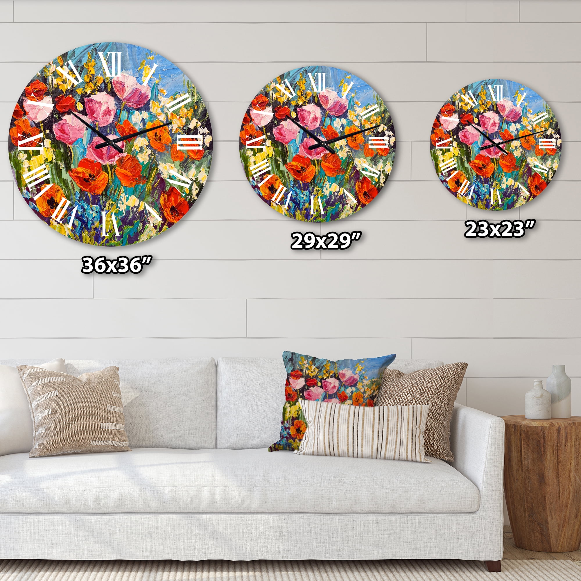 Designart 1 in Quartz Traditional Wall Clock