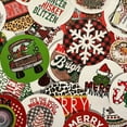 thumbnail image 2 of Christmas Freshie Round CardStock 2.5" inches  32 pk  Mixed Holiday Card stock cut out circles Supplies for Scented Aroma Beads Circle Molds Car Candle Random, 2 of 5