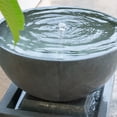 thumbnail image 5 of 35.5" Polyresin Gray Bowl Water Fountain, Outdoor Bird Feeder /Bath Fountains, Relaxing Water Feature for Garden Lawn Backyard Porch, 5 of 7