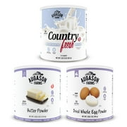 Angle View: Augason Farms Dairy and Egg Combo No. 10 Can 3-Pack