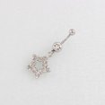 thumbnail image 2 of Jinsinto Anti-allergy Umbilical Nail Zircon Five-pointed Star Belly Button Ring, 2 of 4