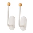 thumbnail image 3 of predolo 2 Pieces Boxing Glove Wall Hooks Storage Rack Compact Stylish for Home Gym Portable Easy Installation Wall Mount White, 3 of 8