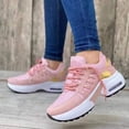 thumbnail image 4 of Lace Up Sneakers Women Wedge Heel Running Sports Shoes, 4 of 8