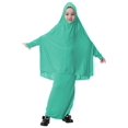 thumbnail image 1 of Bangus Robe Musulmane pour les Filles, Robe de Prière Islamique à Manches Longues avec Hijab, 1 of 4