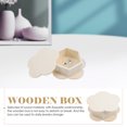 thumbnail image 2 of Raindrops Small Wooden Boxes for Storage Unfinished Wood Craft Boxes with Lid for DIY Gifts Khaki 3pcs, 2 of 8