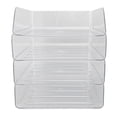 thumbnail image 2 of Letter Tray Desk Organizer, Transparent Desk Letter Tray Set  for Office, 2 of 7