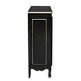 thumbnail image 6 of 45” Inch Wood Accent Buffet Sideboard Serving Storage Cabinet with 2 Doors, Pure Hand Drawn, Solid Wood Legs for Dining Room, Entryway (Black), 6 of 9