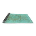 thumbnail image 2 of Ahgly Company Indoor Rectangle Abstract Light Blue Modern Area Rugs, 2' x 4', 2 of 4