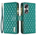 thumbnail image 1 of BINFEN COLOR BF Style-15 For Honor 90 Pro Zipper Pocket Leather Phone Case Wallet Stand Cover, 1 of 5