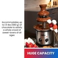 thumbnail image 3 of Total Chef 3 Tier Chocolate Fondue Fountain, 1.5 lbs (680 g) Capacity, 3 of 7