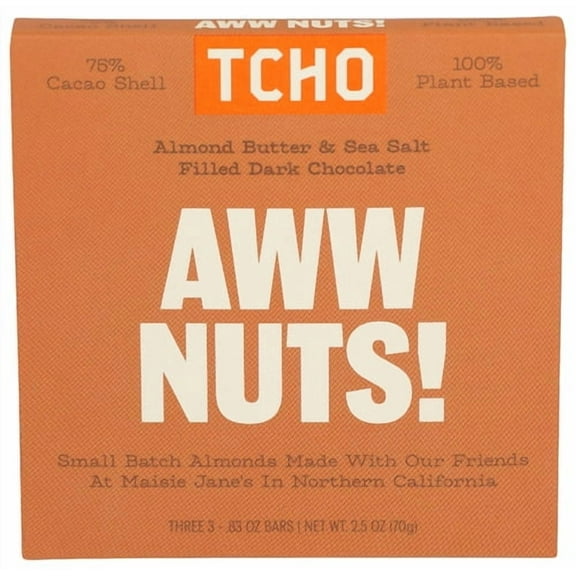 (Pack of 10) TCHO Chocolate Bar with Nuts 2.5 oz