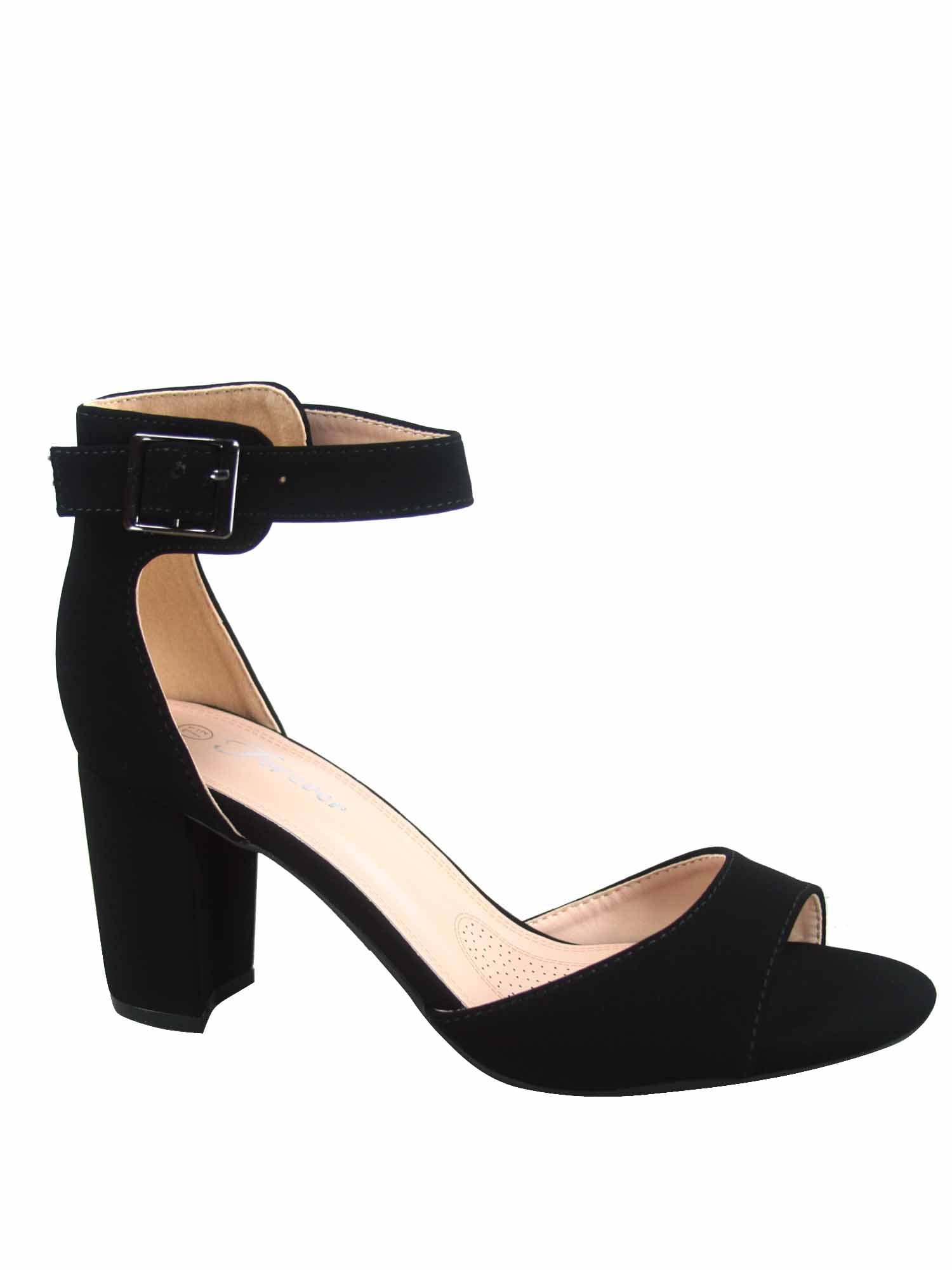 small black chunky heels