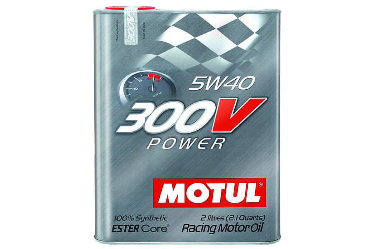 Motul 300V Power 5W40 2L, Synthetic Racing Oil, High Protection 