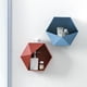 thumbnail image 4 of Decoración de pared sin perforaciones geométricas montadas en la pared de la sala de estar nórdica estante de baño decoración de la sala de Almacenamiento y organización del hogar Negro Bewildely HA027701-02, 4 of 6