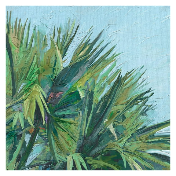 Fine Art Canvas Painted Palm by Studi Arts Canvas Art Print