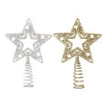 thumbnail image 1 of De Decoración Para Árbol De Navidad, Diseño De Copo De Nieve, Estrella Para Árbol De Navidad, Estrella Brillante Para Árbol De Navidad Para Adornos Navideños. 2 Piezas Minnieouse HA040436-02, 1 of 6