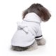 thumbnail image 5 of USHOBE White Polyester Dog Bathrobe Comfortable Supple Pet Bathrobe for After Bath Use, 5 of 8