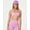 Yellow, variant on Body Womens Seamless Tiny Crop Top Neon Orchid Rib M