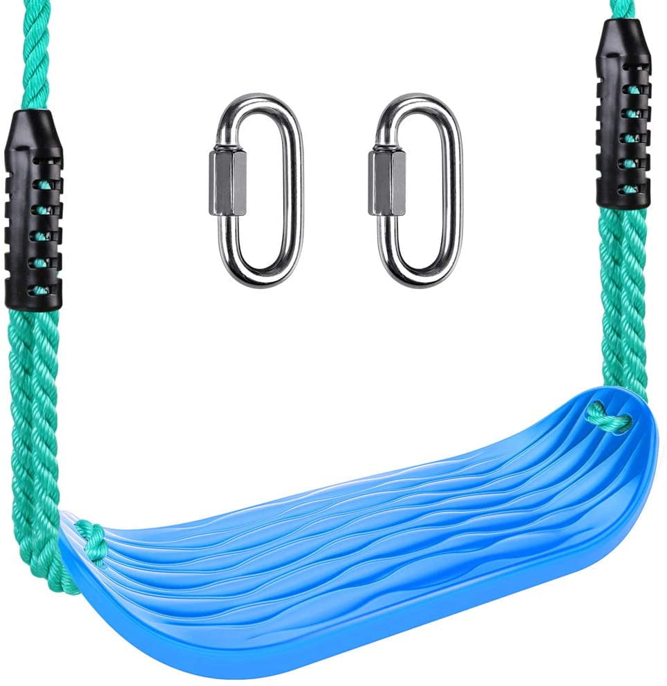 HISRFOCSP Plastic Swing Seat, Non Slip Tree Swing Set with 8ft