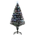 thumbnail image 1 of 4ft Pre-Lit LED Optical Fiber Christmas Tree Artificial Evergreen Tree, 1 of 10