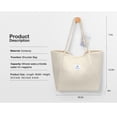 thumbnail image 4 of Gocvo Corduroy Tote Bag, Extra Large Tote Bag for Women, Soft and Lightweight Lady Handbags for Travel Work Everyday(Beige), 4 of 7