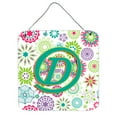 thumbnail image 4 of Carolines Treasures CJ2011-YDS66 Letter Y Flowers Pink Teal Green Initial Wall or Door Hanging Prints 6HX6W multicolor, 4 of 7