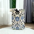 thumbnail image 6 of Yayeee Freestanding Laundry Hamper with Handle Collapsible Large Storage Basket for Clothes, Blue Floral, 6 of 7