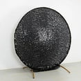 thumbnail image 5 of BalsaCircle 7.5 ft Black Sparkly Big Payette Sequin Round Backdrop Stand Cover Wedding Party Events Home Decorations, 5 of 8