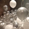 thumbnail image 5 of Sparkle Foil Metallic,QZS Durable Silver Foil Confetti for Engagement,0.22LB Portable Round Tissue for Crafts,Wedding,Birthday,Party, 5 of 6