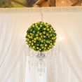 thumbnail image 6 of Simulation Plant Flower Hanging Topiary Ball 7.8inch DIY Landscaping Multipurpose PE Material Decoration for Balcony, Wedding and Home Decor Style F, 6 of 8