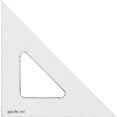 thumbnail image 1 of 's Scholastic Triangle - 8 inch - Clear - 45/90 Angle - Plain Edge - Polystyrene - Technical Drawing Tools, Drafting, Architect and Engineering., 1 of 7