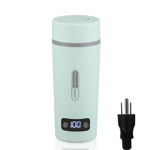 Hervidor eléctrico portátil para hervir agua, 350 ml, acero inoxidable, antiderrames