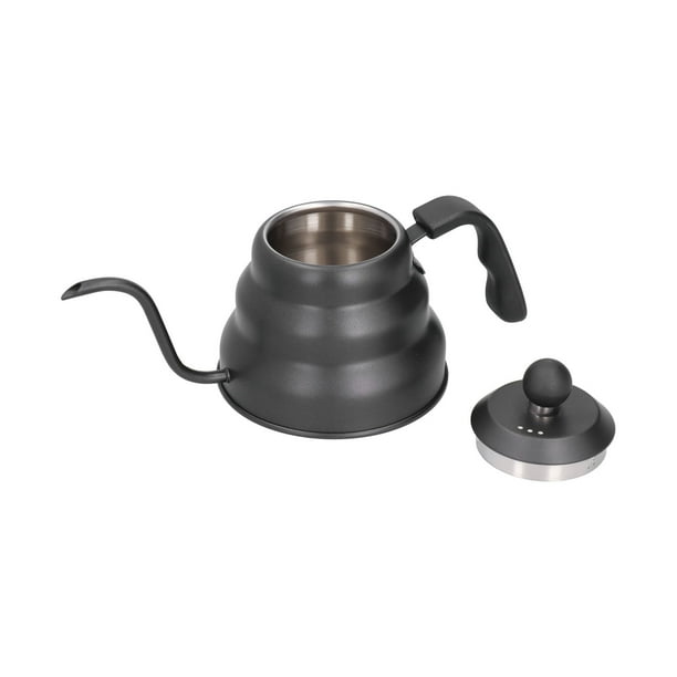 Cafetera, tetera de acero inoxidable PTFE para verter sobre tetera, tetera con cuello de cisne construida para durar