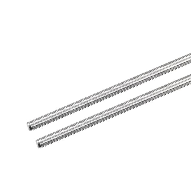 Fully Threaded Rod M5 x 250mm 0.8mm Thread Pitch 304 Stainless Steel Right Hand Threaded Rods Bar Studs 2 Pack