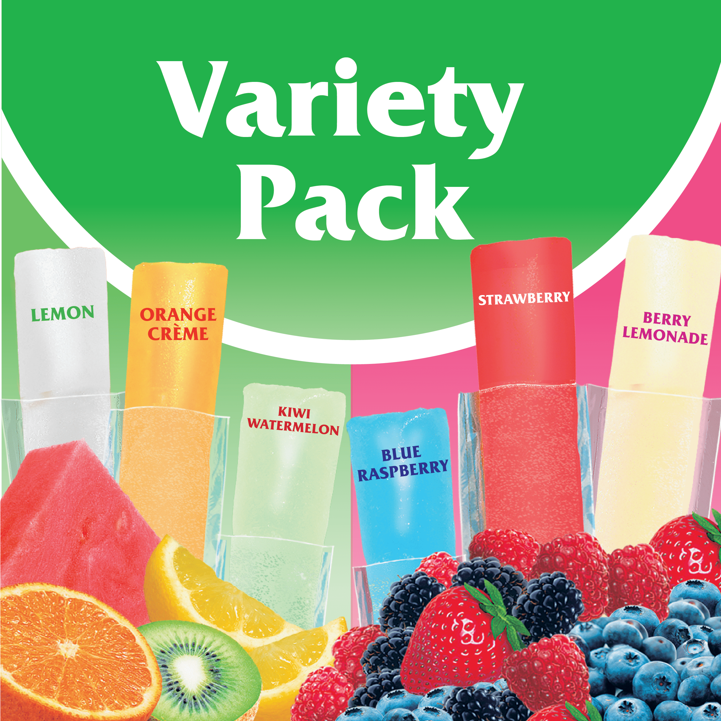 Wyler's Authentic Italian Ices Freeze and Serve Bars Variety Pack, 1.5 oz Bars, 70 Count
